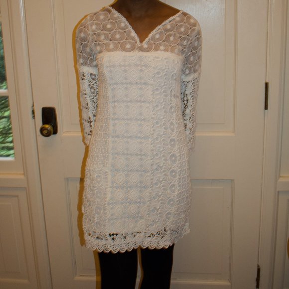 Nordstrom White Lace Dress. Size XS. - Picture 5 of 5
